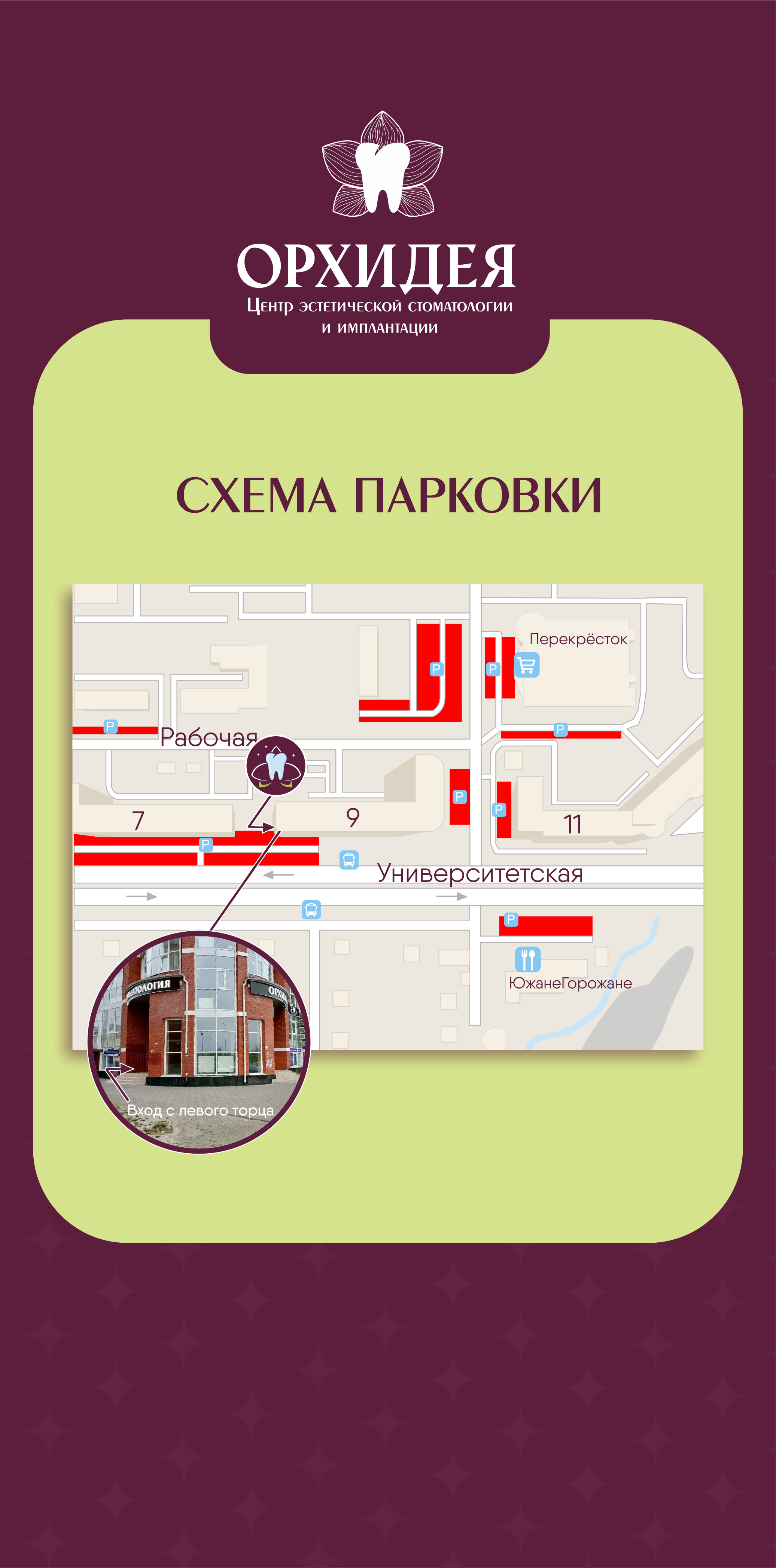 Схема парковки